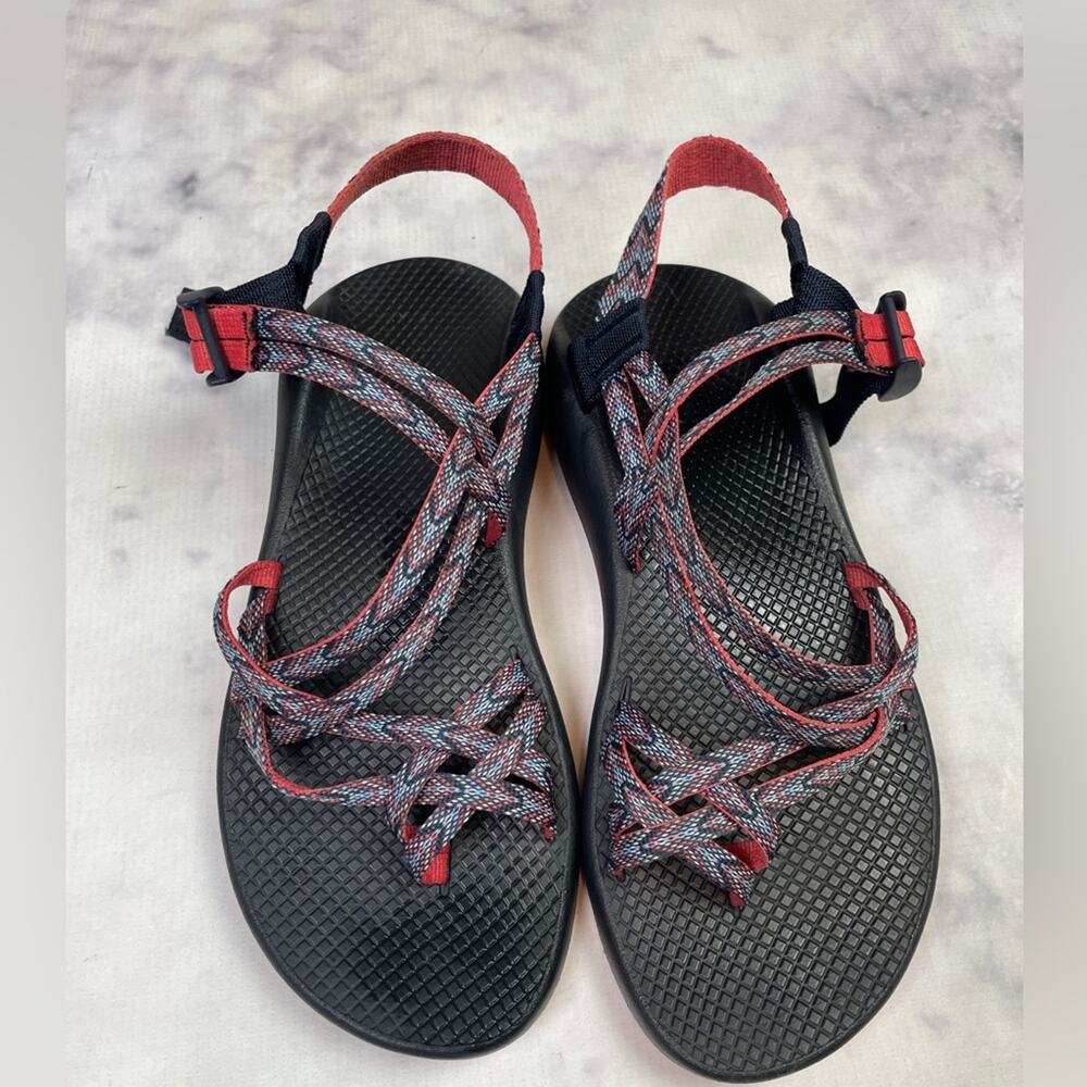 Chaco ZX/2 Motif Eclipse Strappy Toe Loop Sport Trail Sandals Sz 10 - Picture 3 of 8